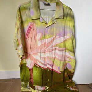 Coney Island Picnic Bright Coloured Button Down Camp Shirt